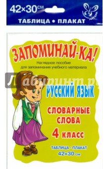 Русский язык. Словарные слова. 4 класс