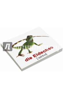 Комплект карточек Мини-20 "Wildtiere / Дикие животные" (немецкий язык)