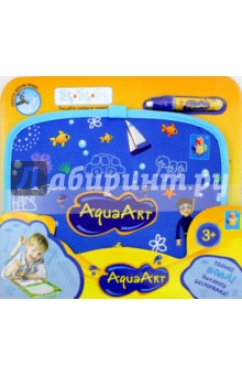 Коврик "AquaArt" для рисования водой (синий, чемоданчик) (Т10156)