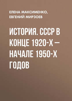 История. СССР в конце 1920-х – начале 1950-х годов