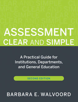 Assessment Clear and Simple. A Practical Guide for Institutions, Departments, and General Education