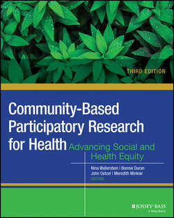 Community-Based Participatory Research for Health. Advancing Social and Health Equity
