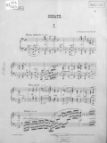 Sonate fur Pianoforte von S. Rachmaninow