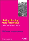 Making Housing more Affordable. The role of intermediate tenures
