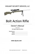 Bolt Action Rifle Owner's Manual