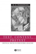 Text, Context, Pretext
