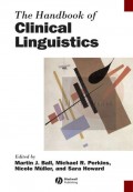 The Handbook of Clinical Linguistics