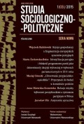 Studia Socjologiczno-Polityczne 2015/1 (03)