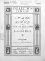 Cavatine, op. 85, № 3 und Andante fur violine & Klavier von J. Raff