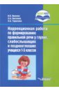 Коррекционная работа по формированию правильной речи у глухих, слабослышащих учащихся. 1-5 классы