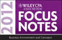 Wiley CPA Exam Review Focus Notes 2012, Business Environment and Concepts