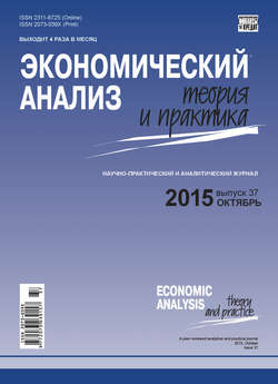 Экономический анализ: теория и практика № 37(436) 2015