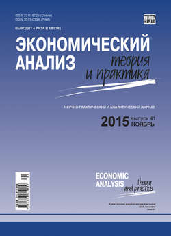 Экономический анализ: теория и практика № 41(440) 2015