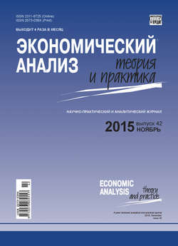 Экономический анализ: теория и практика № 42(441) 2015