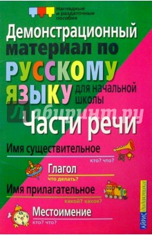 Части речи. Демонстрационный материал по русскому языку для начальной школы