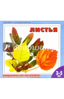 Листья: Раскраска для детей от 3-5 лет
