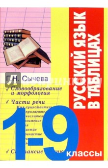 Русский язык в таблицах. 1-9 классы