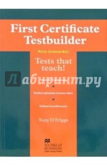 First Certificate: Testbuilder with answer key