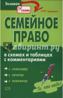 Семейное право в схемах и таблицах с комментариями