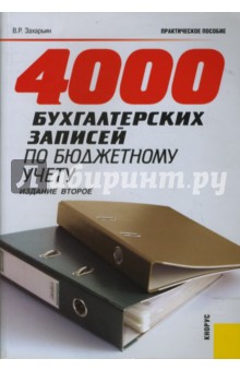 4000 бухгалтерских записей по бюджетному учету