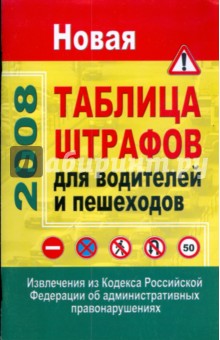 Новая таблица штрафов для водителей и пешеходов