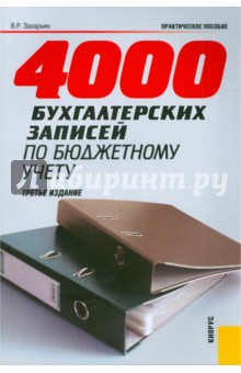 4000 бухгалтерских записей по бюджетному учету