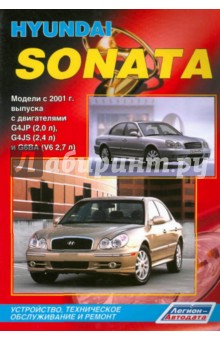 Hyundai Sonata. Модели с 2001 года выпуска с двигателями DOHC G4JP (2,0 л), G4Js (2,4 л) и G6BA