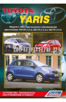 Toyota Yaris. Модели с 2005 г. выпуска с двигателями 1KR-FE (1,0 л), 1SZ-FE (1,3 л) и 1NZ-FE (1,5 л)