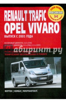 Renault Trafik/Opel Vivaro/Nissan Primastar: Руководство по эксплуатации, техническому обслуживанию