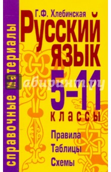 Русский язык 5-11 классы. Правила, Таблицы, Схемы