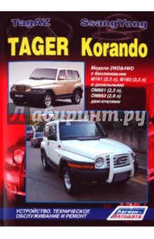 ТагАЗ Тагер I СангЙонг Корандо. Модели 2WD&4WD с бензиновыми М161 (2,3 л), М162 (3,2 л) и дизельными