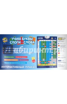 Интерактивный плакат "Учим буквы, слоги, слова" (7029)