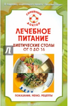 Лечебное питание. Диетические столы от 0 до 16: показания, рекомендации, меню, рецепты