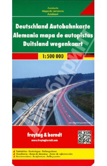 Germany motorway map. 1:500 000