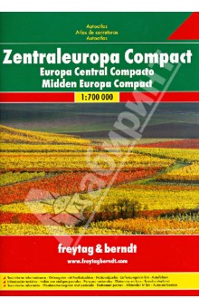 Zentraleuropa Compact. Autoatlas 1:700 000