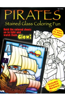 Pirates: Stained Glass Coloring Fun