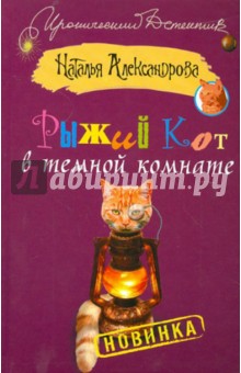 Рыжий кот в темной комнате