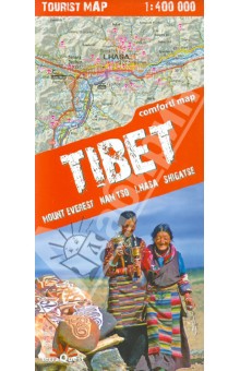 Tibet. Tourist map. 1: 400 000