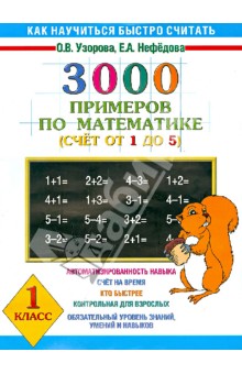 3000 примеров по математике (Счет от 1 до 5)