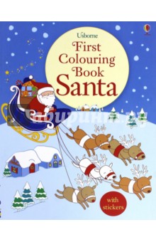 Santa. First Colouring Book. With stickers