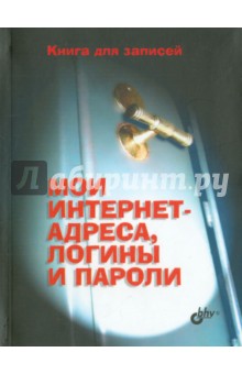 Мои интернет-адреса, логины и пароли