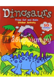 Dinosaurs. Sticker Activity book. Press Out and Make