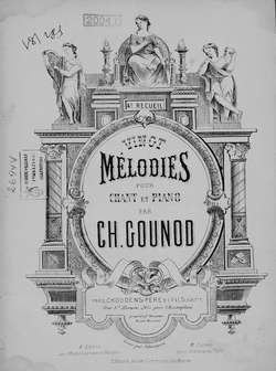 Melodies pour chant et piano par Ch. Gounod