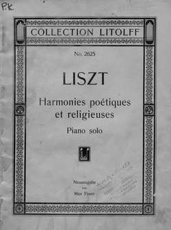 Auswahl aus Harmonies poetiques et religieuses
