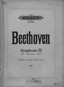 Symphonie 3 fur pianoforte und violine