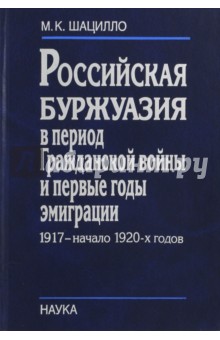 Российская буржуазия в период Гражданской войны и первые годы эмиграции. 1917 - начало 1920-х годов