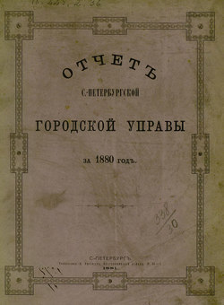 Отчет городской управы за 1880 г.