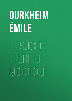 Le Suicide: Etude de Sociologie