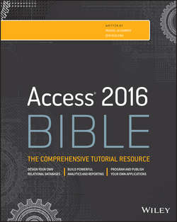 Access 2016 Bible