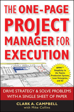 The One-Page Project Manager for Execution. Drive Strategy and Solve Problems with a Single Sheet of Paper